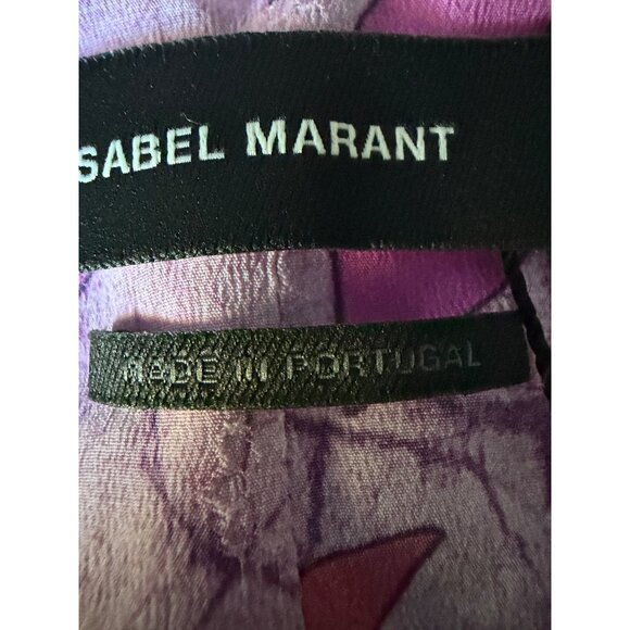 Isabel Marant Jupe Milendi Floral Silk Blend Ruched Mini Skirt Pink 34 Size 2 XS - Picture 15 of 16